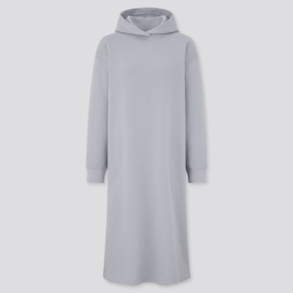 SOLD: Sweat Long-Sleeve Hoodie Dress | UNIQLO